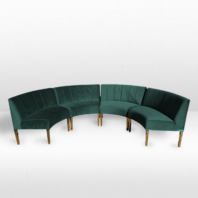 Kincaid Crescent Sofa - Emerald view 5