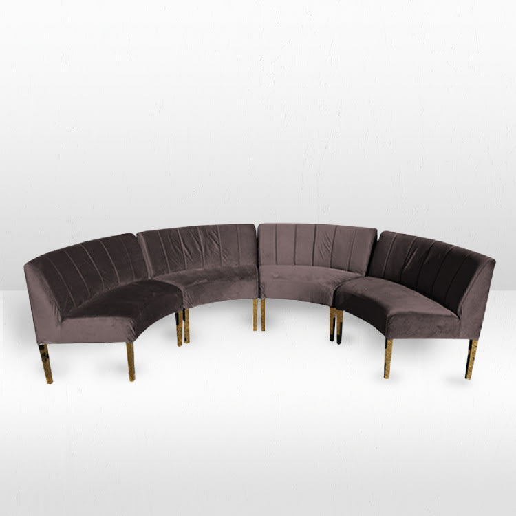 Kincaid Crescent Sofa - Graphite view 2