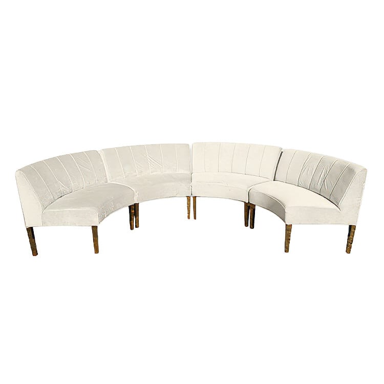 Kincaid Crescent Sofa - White