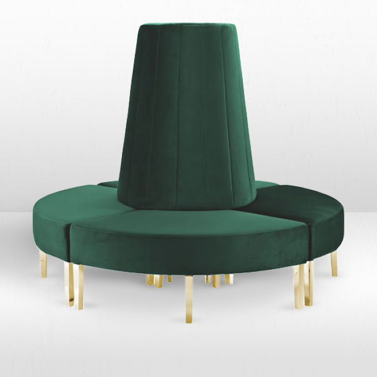 Kincaid Circle Sofa - Emerald view 3