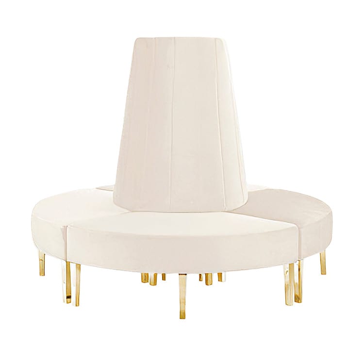 Kincaid Circle Sofa - White