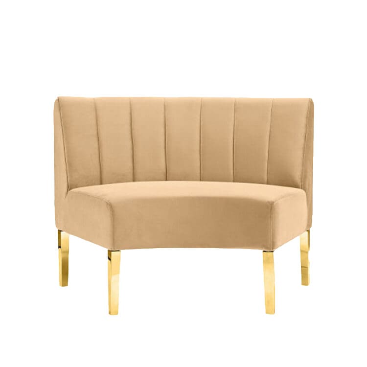 Kincaid Inside Round Sofa - Champagne