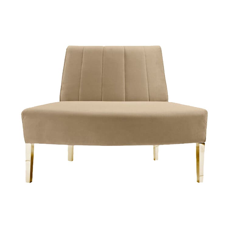 Kincaid Outside Round Sofa - Champagne