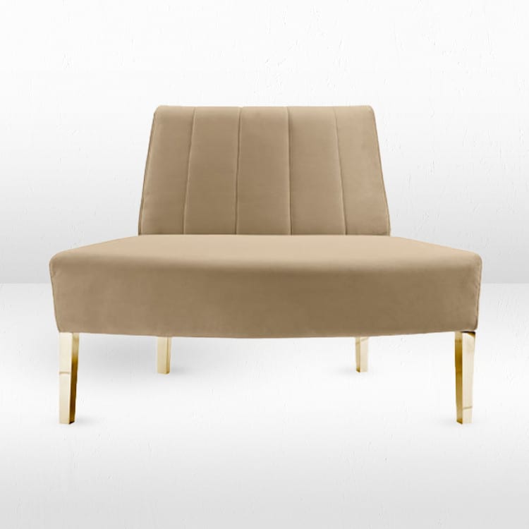 Kincaid Outside Round Sofa - Champagne view 2