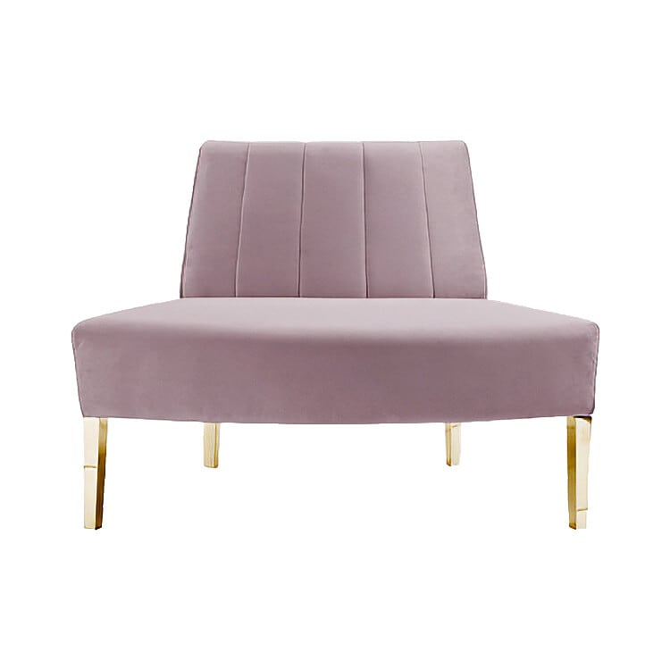 Kincaid Outside Round Sofa - Dusty Rose