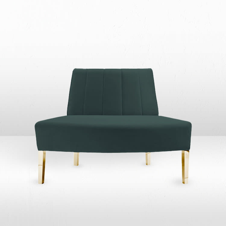 Kincaid Outside Round Sofa - Emerald view 2