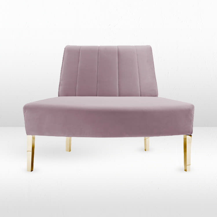 Kincaid Outside Round Sofa - Dusty Rose view 4