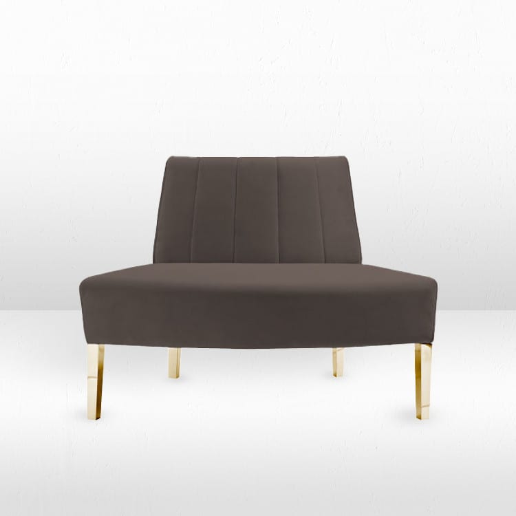 Kincaid Outside Round Sofa - Graphite view 4