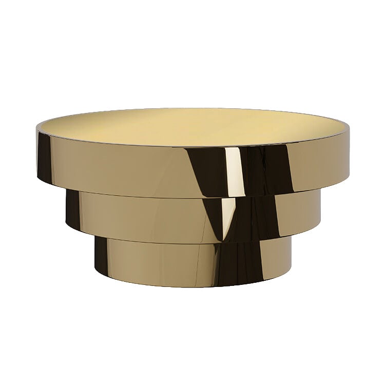 Lenox Coffee Table / Gold Mirror Top
