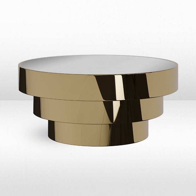Lenox Coffee Table / Silver Mirror Top view 2