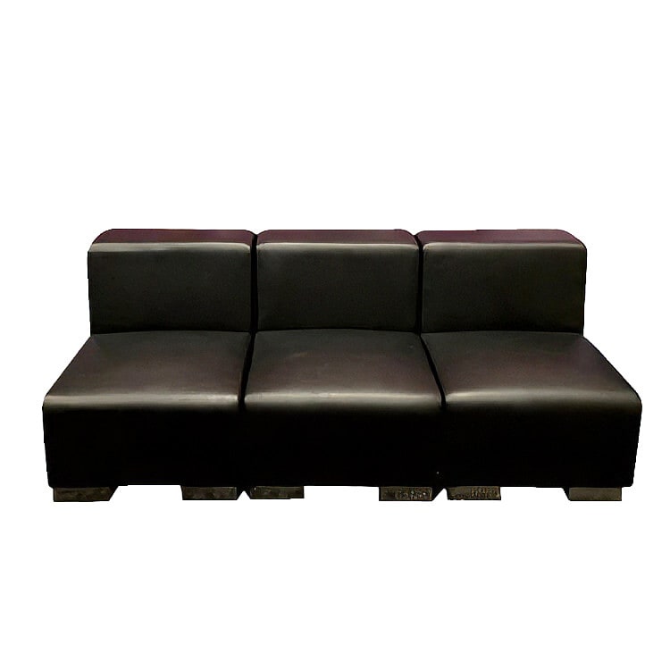 Mondrian Armless Sofa - Black