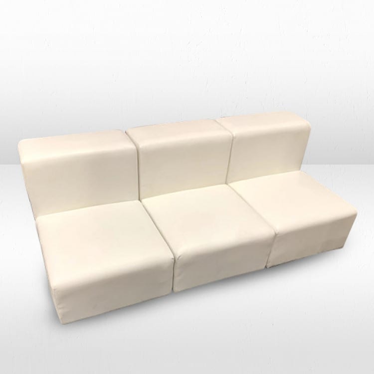 Mondrian Armless Sofa - White view 4