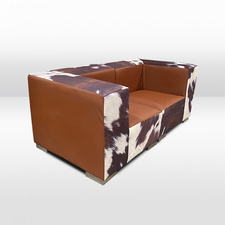 Mondrian Loveseat - Cowhide view 4