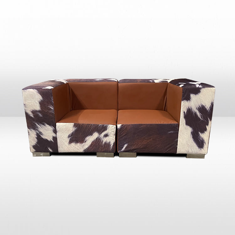 Mondrian Loveseat - Cowhide view 3