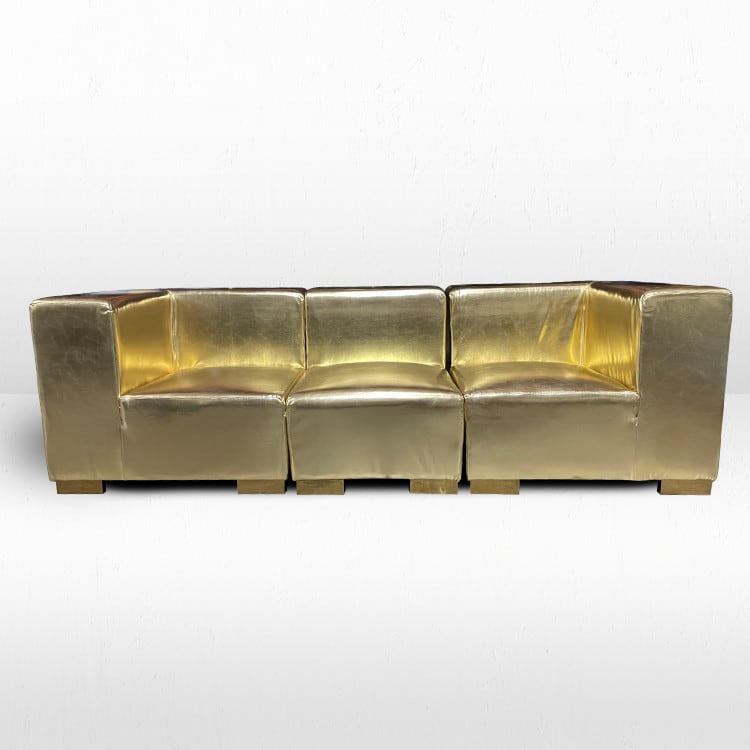 Mondrian Sofa - Gold Metallic view 2