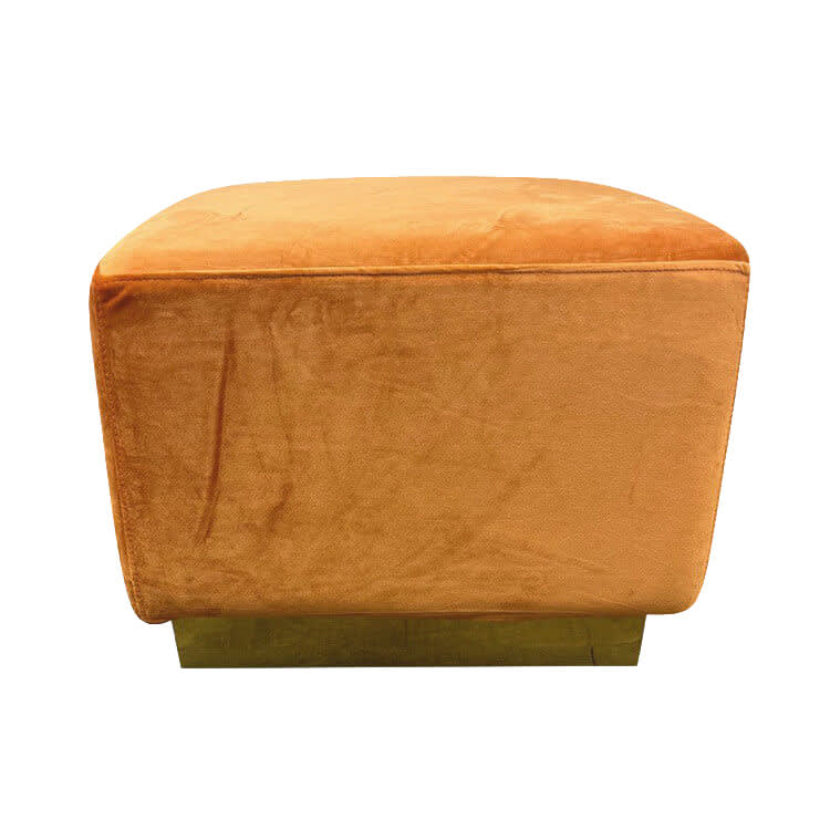 Colette Cube Ottoman - Caramel