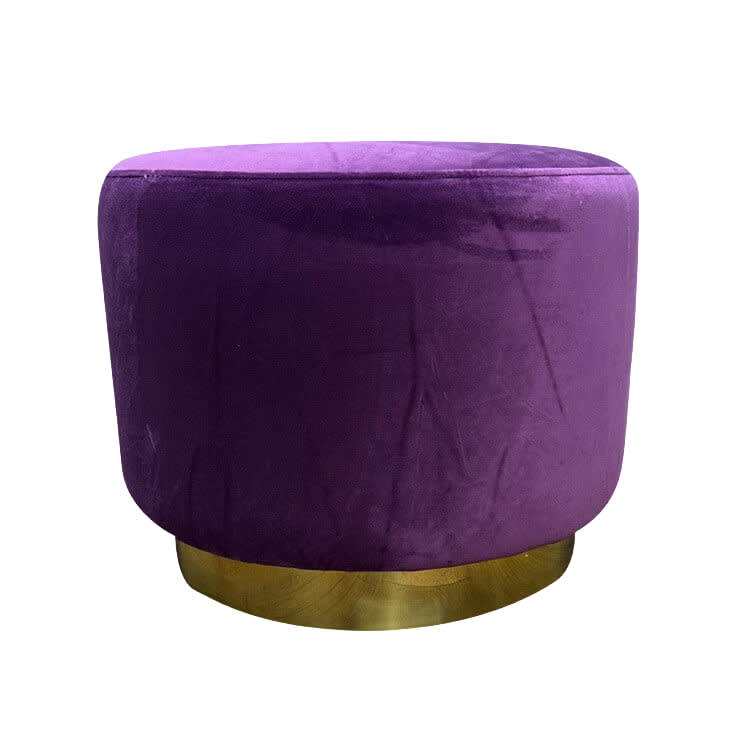 Colette Dot Ottoman - Berry