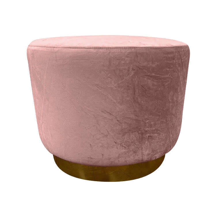Colette Dot Ottoman - Blush