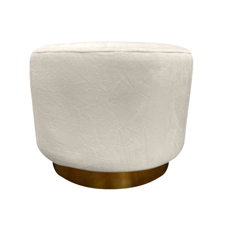 Colette Dot Ottoman - Ivory