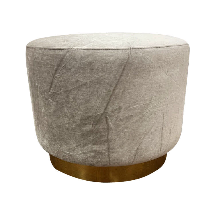 Colette Dot Ottoman - Pewter
