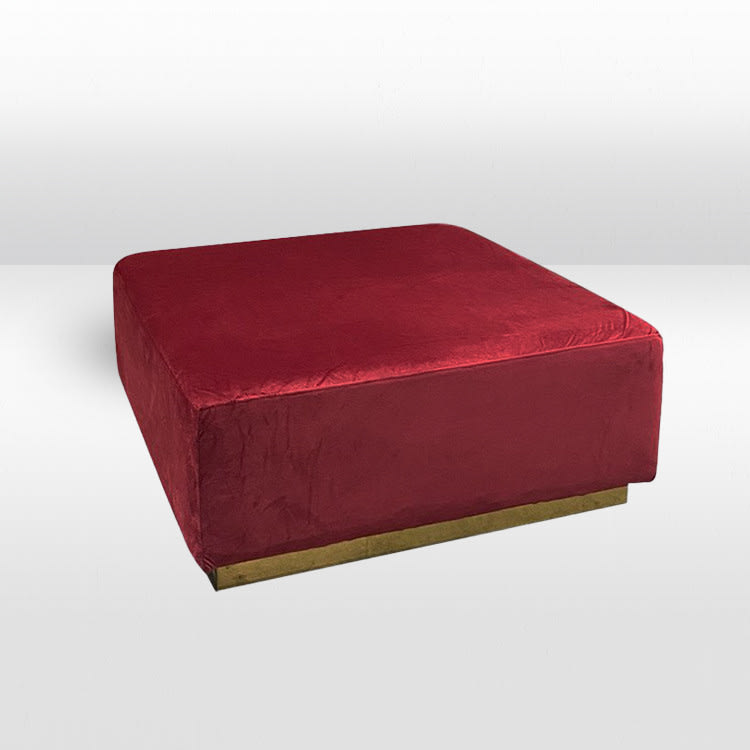 Colette Opus Ottoman - Crimson view 2