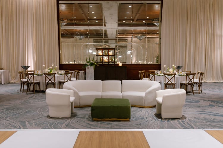 Colette Opus Ottoman - Moss view 3