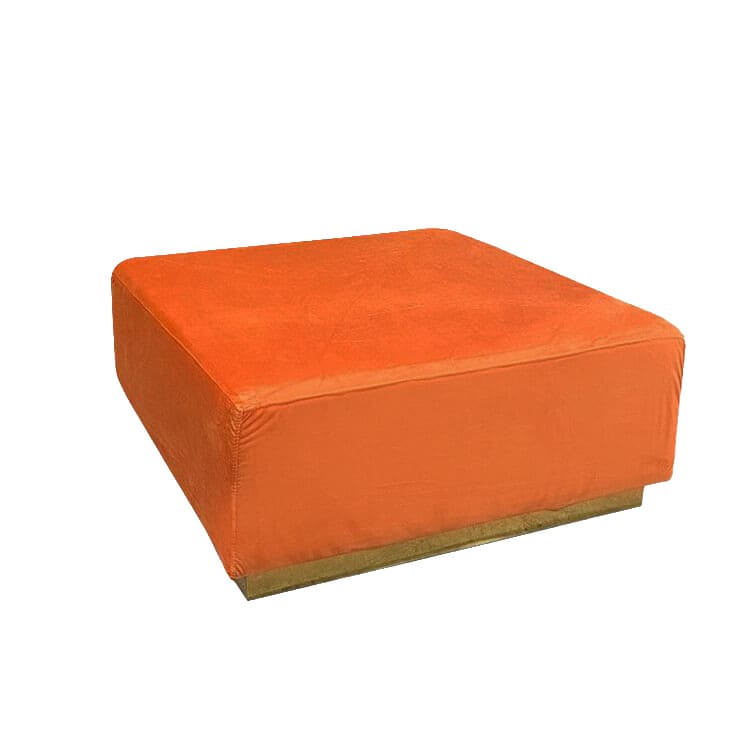 Colette Opus Ottoman - Rust