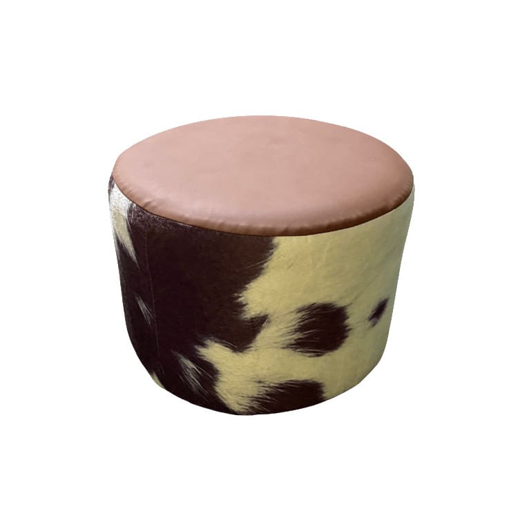 Dot Ottoman - Cowhide