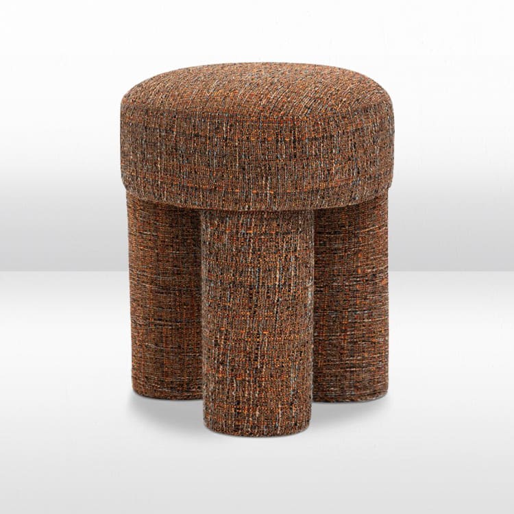 Larson Ottoman - Cognac view 3
