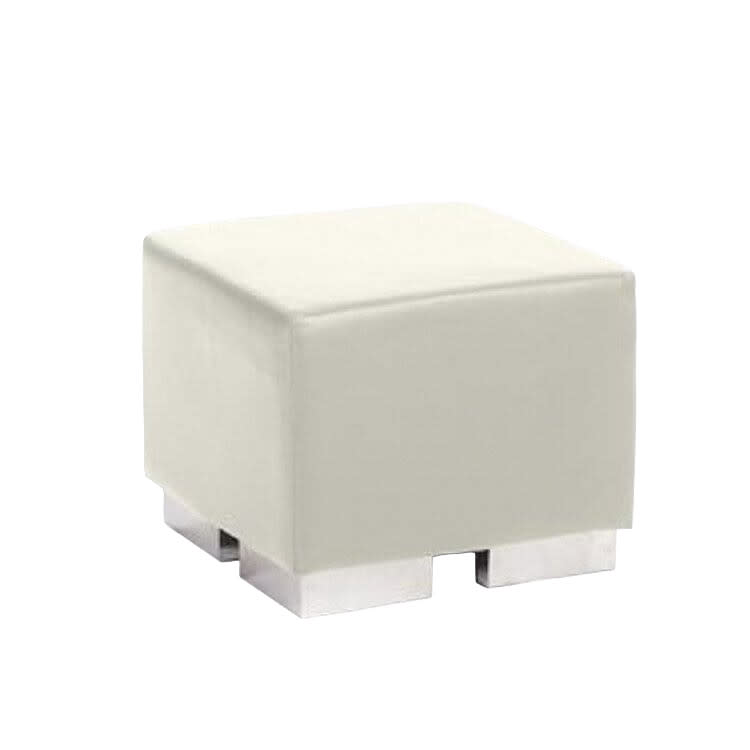 Cube Ottoman - White