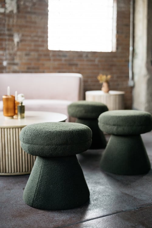 Zoe Ottoman - Green view 2