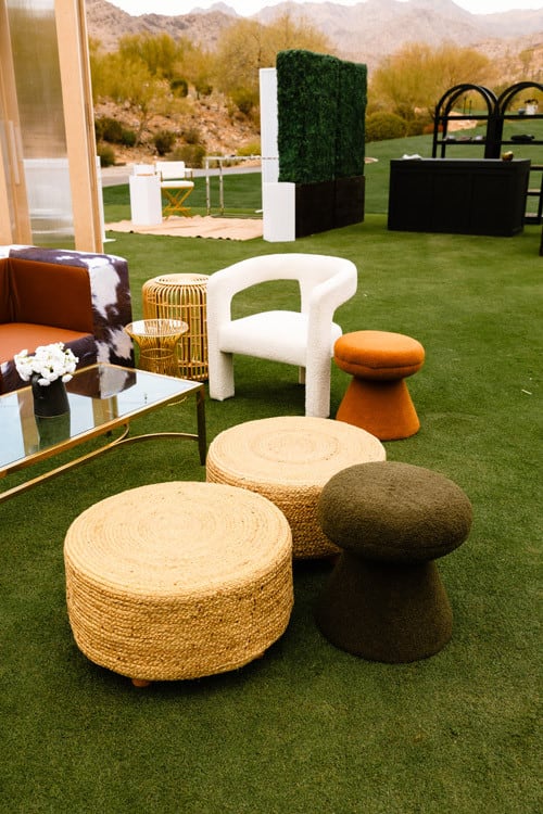 Zoe Ottoman - Green view 6