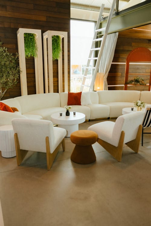 Zoe Ottoman - Brown view 5