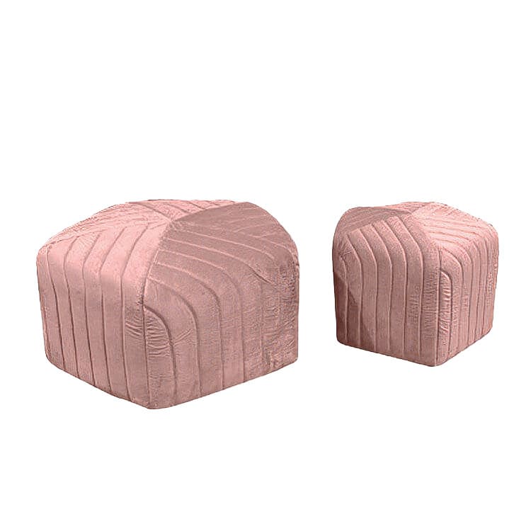 Ottoman Set - Mini and Biggie - Blush