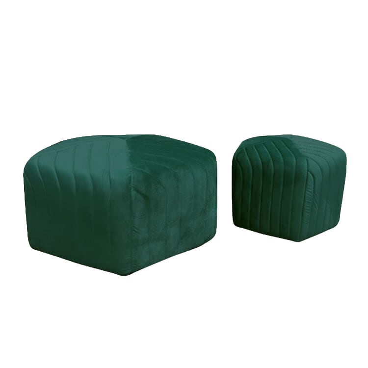 Ottoman Set - Mini and Biggie - Emerald