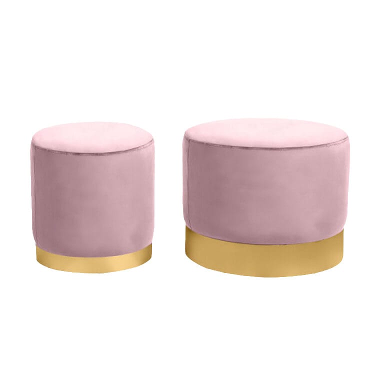 Ottoman Set - Wee and Stout - Dusty Rose