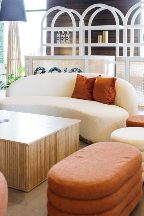 Reese Oval Ottoman - Rust view 2