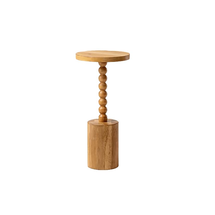 Bubble Natural Pedestal Side Table