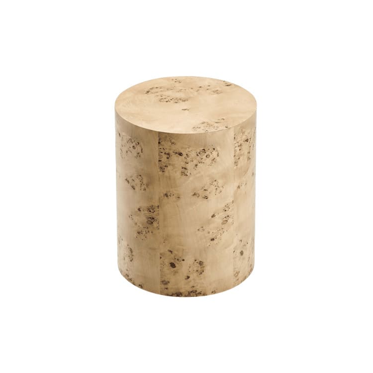 Burl Natural Round Side Table
