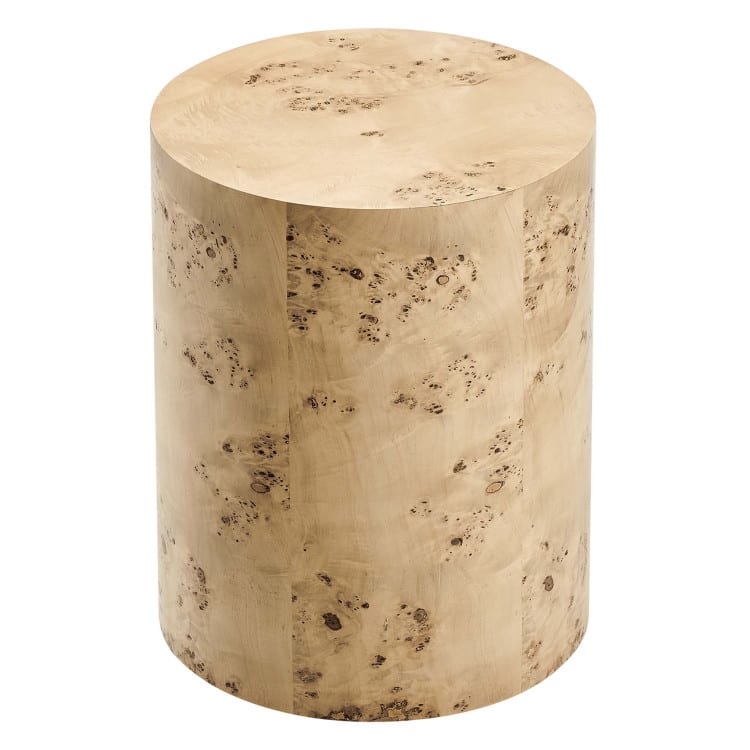 Burl Natural Round Side Table view 2