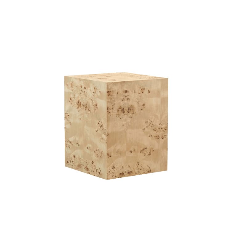 Burl Natural Square Side Table