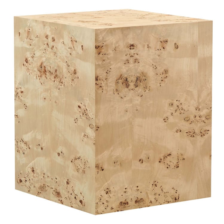 Burl Natural Square Side Table view 2
