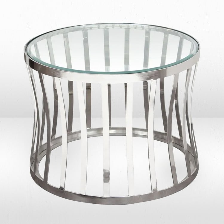 Capri Silver Side Table view 4