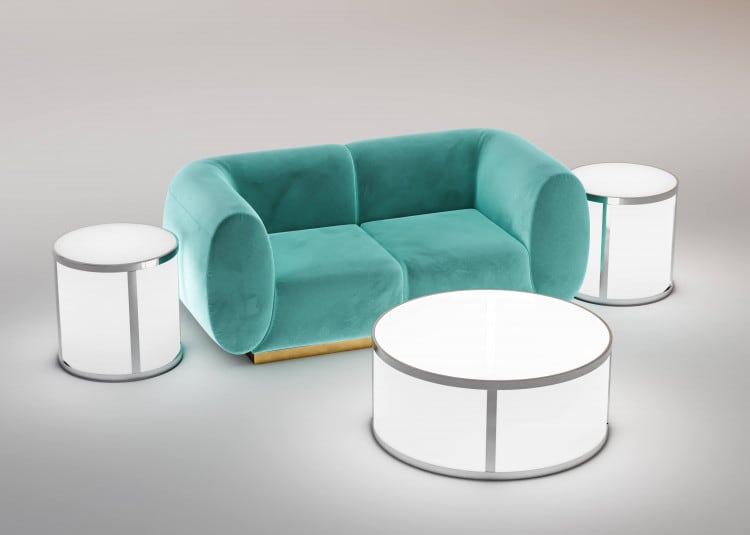 Dexter Side Table / White Inserts view 6