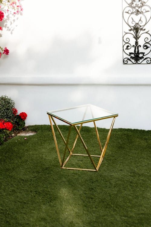 Gem Gold Frame Side Table view 2