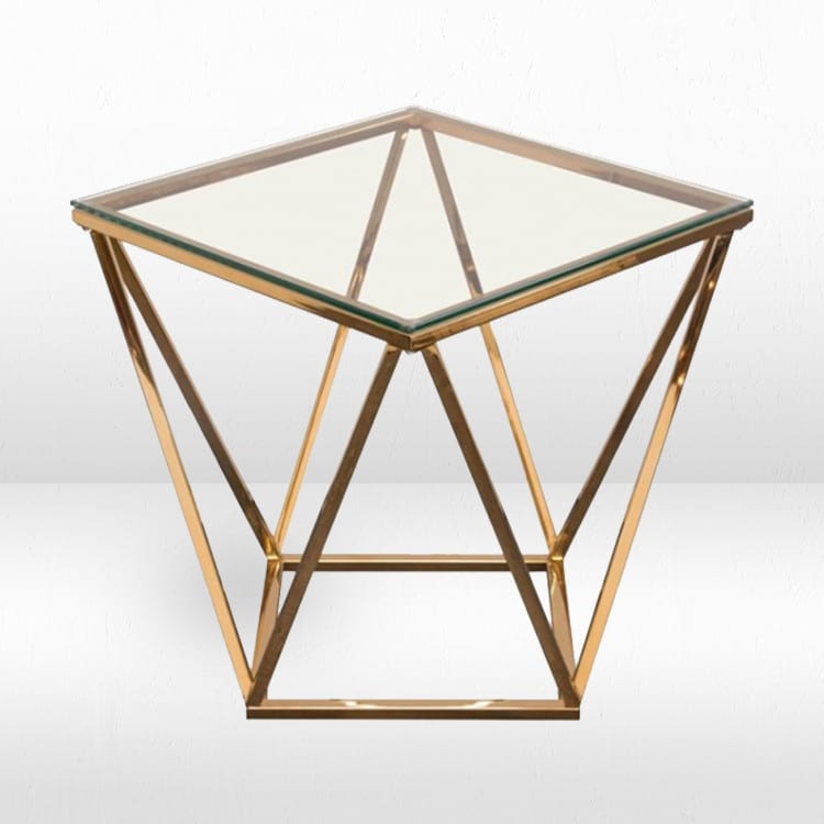 Gem Gold Frame Side Table view 10