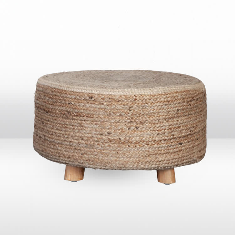 Jute Accent Side Table view 12