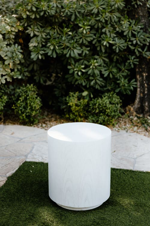 White Elm Side Table view 2