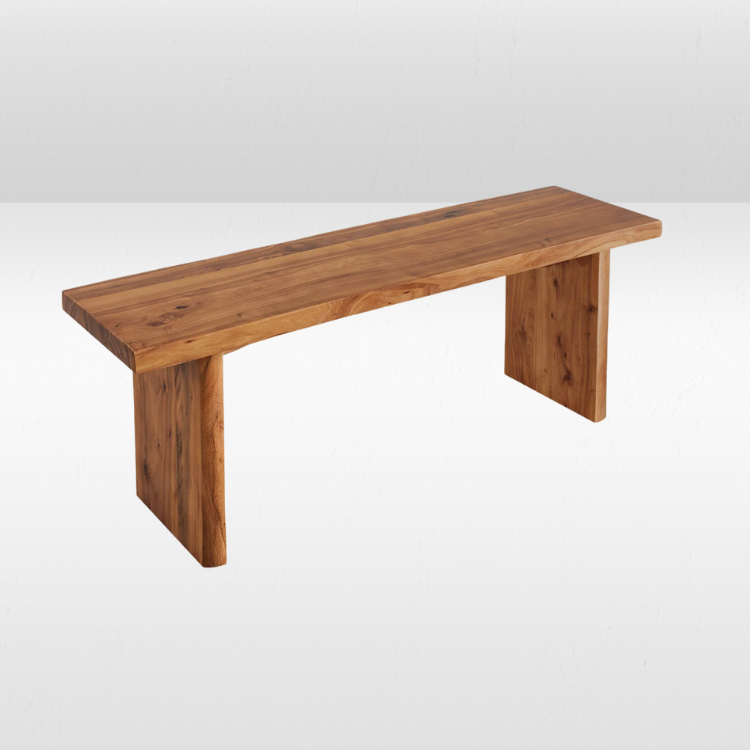 Wood Bench view 2