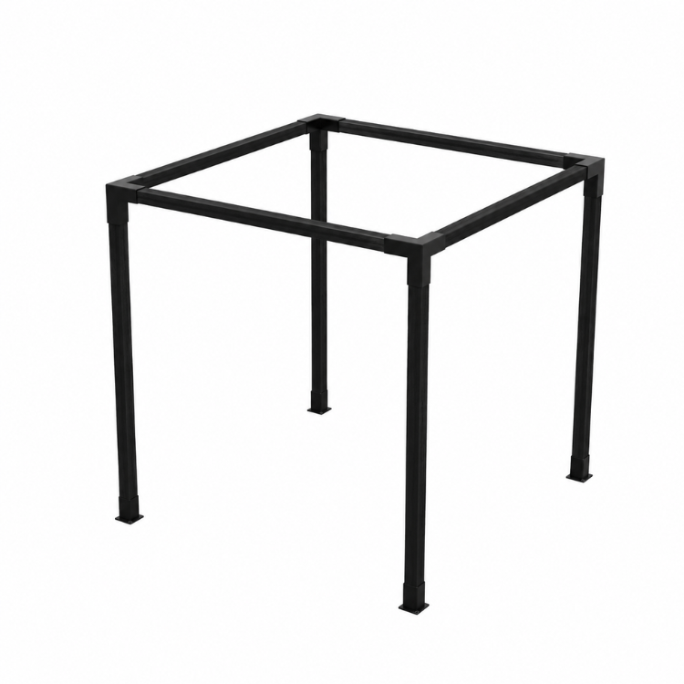 Pergola Cabana / Black Wood - 8x8